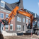 Focus sur la pelle sur pneus Hitachi ZX135W-7 